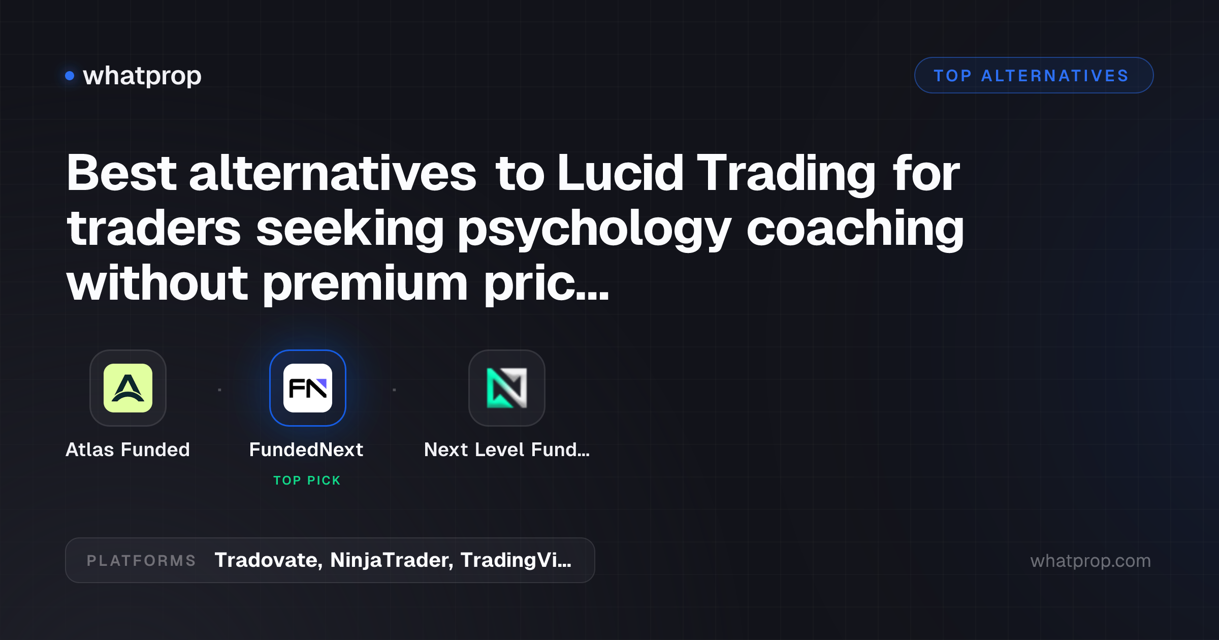 Atlas Funded alternatives worth considering