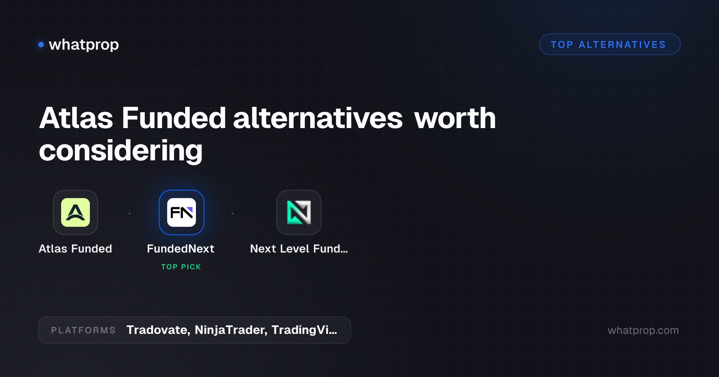 Atlas Funded alternatives worth considering