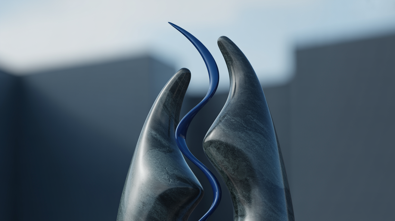 Photo: An artistic representation of two firms merging, symbolizing consolidation in the prop trading market.