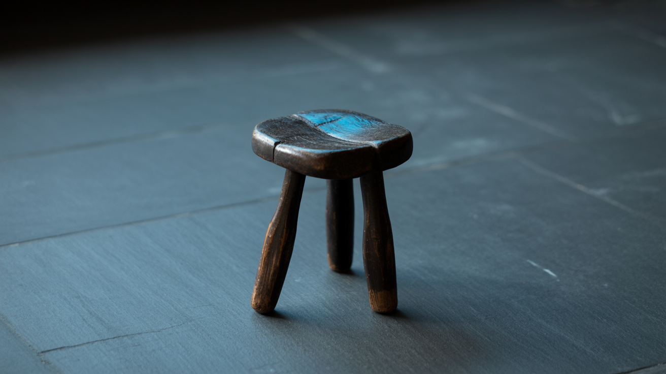 Photo: Illustration of the three-legged stool highlighting planning, risk management, and discipline